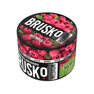 Купить Табак Brusko Medium, 50гр "Малина" Табак Brusko Medium, 50гр "Малина"